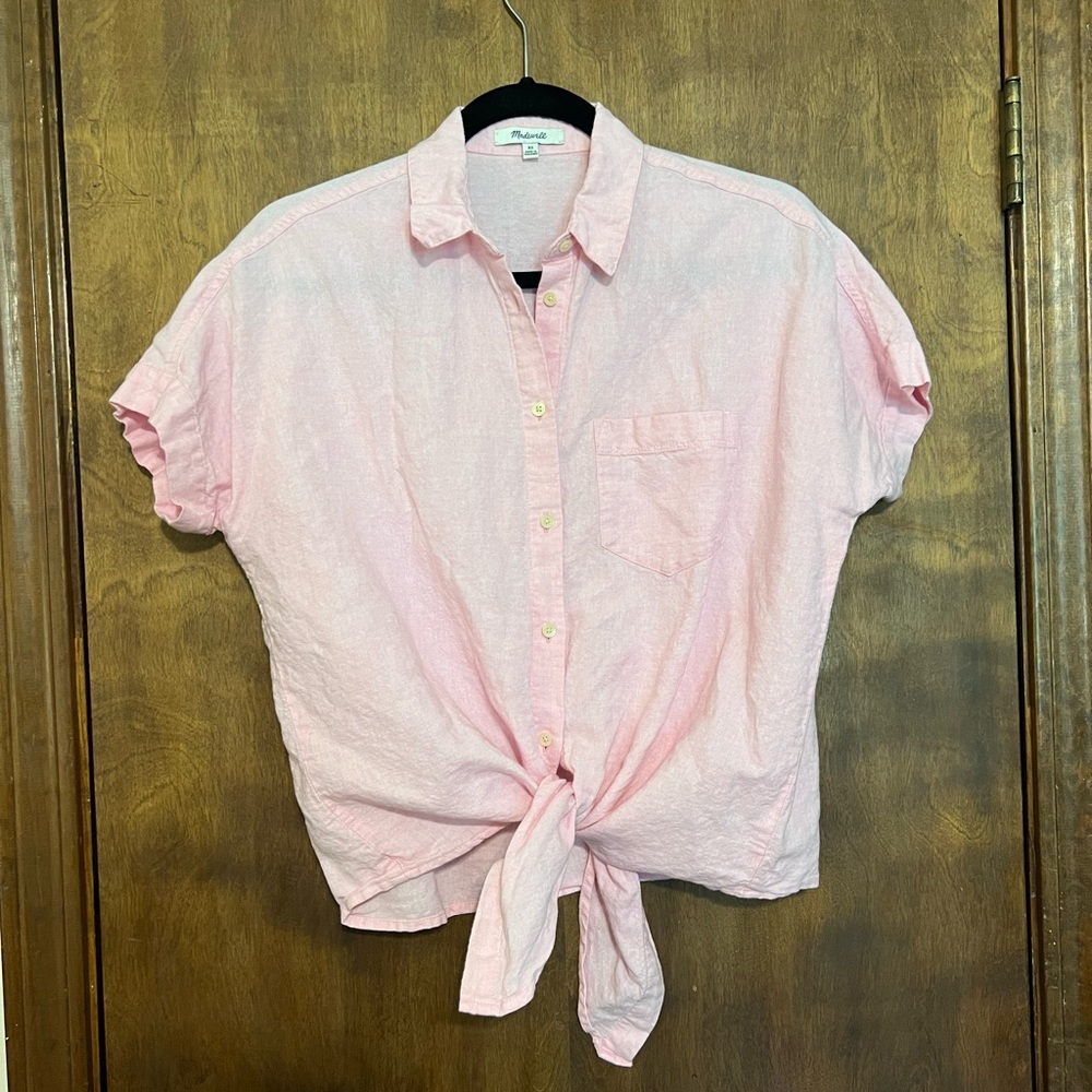 Madewell tie shirt